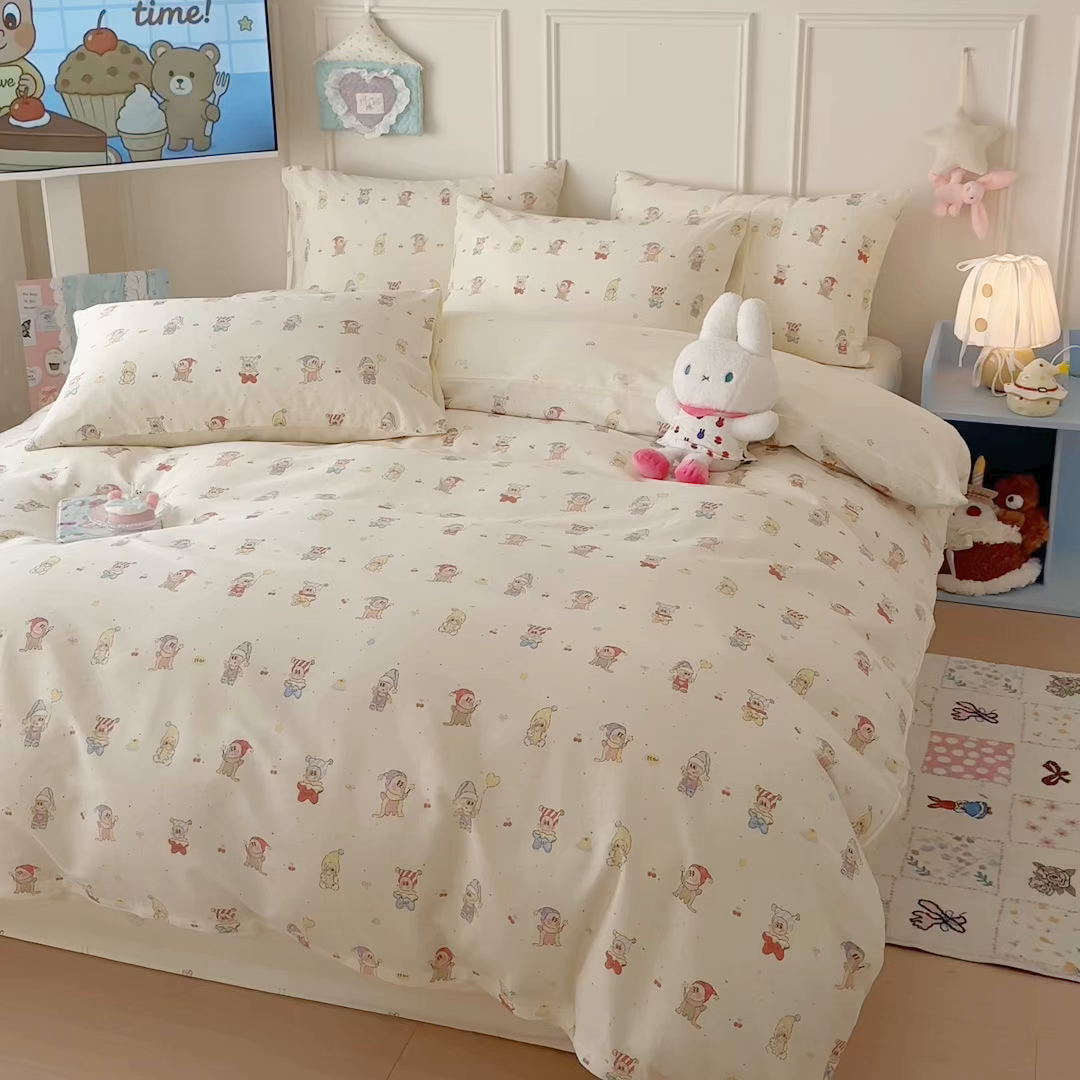 91家纺网 家纺一手货源 找家纺 呗旺鹿 2026新款全棉纯棉40支12868星仔系列单被套被套单件单品被套 梦幻童乡