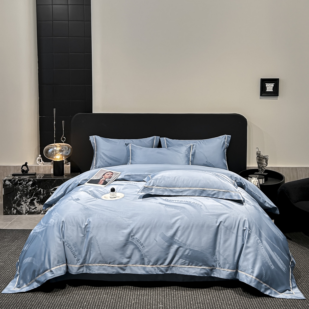 91家纺网 家纺一手货源 找家纺 （总）启航家居 2026新款50支全棉提花四件套