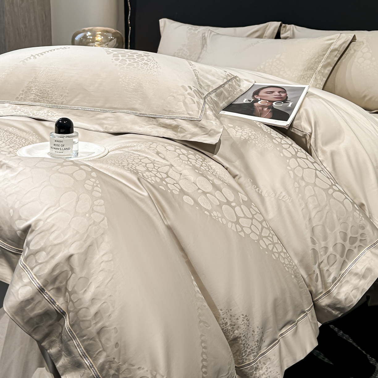 91家纺网 家纺一手货源 找家纺 （总）启航家居 2026新款50支全棉提花四件套