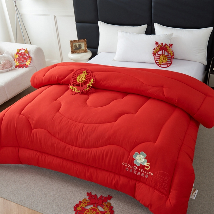 91家纺网 家纺一手货源 找家纺 （总）瑶瑶家居 2026新款婚庆冬被被子被芯山茶花美肤被