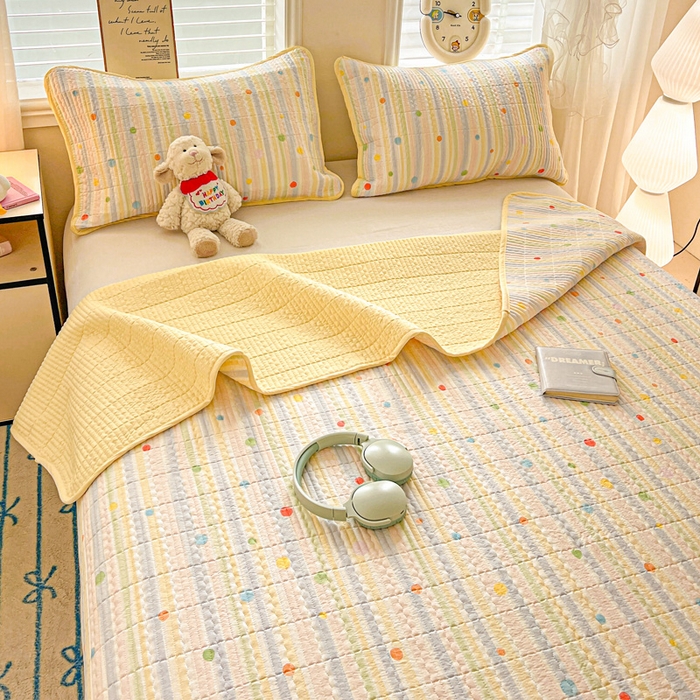 91家纺网 家纺一手货源 找家纺 （总）岚吉家纺 2026新款新疆棉机包边床盖三四件套