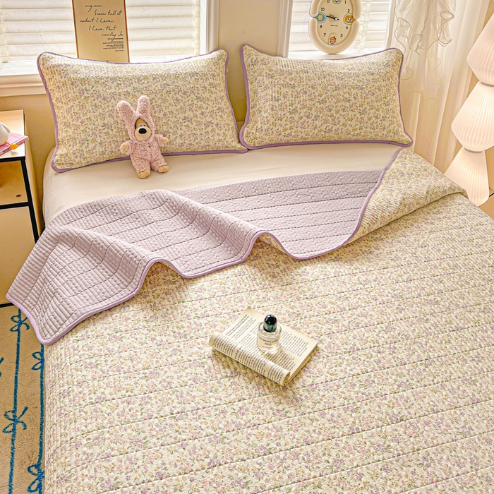 91家纺网 家纺一手货源 找家纺 （总）岚吉家纺 2026新款新疆棉机包边床盖三四件套