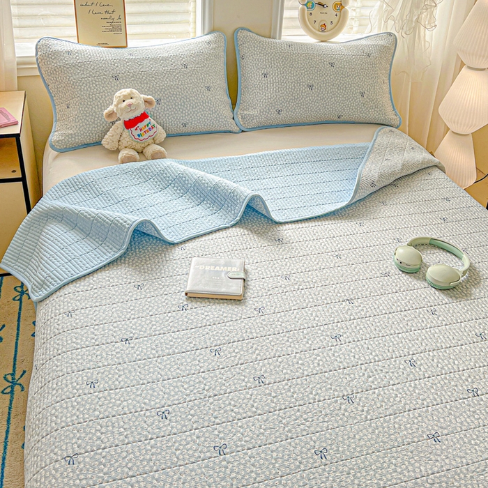 91家纺网 家纺一手货源 找家纺 （总）岚吉家纺 2026新款新疆棉机包边床盖三四件套