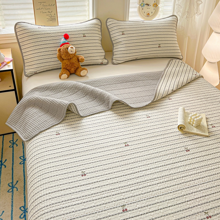 91家纺网 家纺一手货源 找家纺 （总）岚吉家纺 2026新款新疆棉机包边床盖三四件套