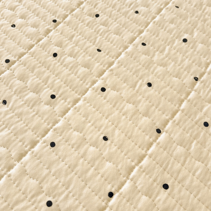 91家纺网 家纺一手货源 找家纺 岚吉家纺 2026新款新疆棉机包边床盖三四件套 点点心愿