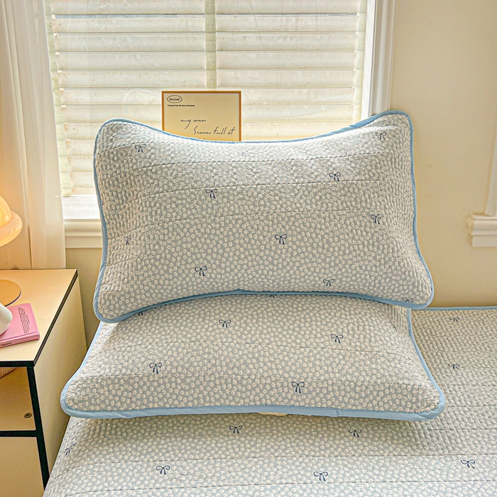 91家纺网 家纺一手货源 找家纺 岚吉家纺 2026新款新疆棉机包边床盖三四件套 素影