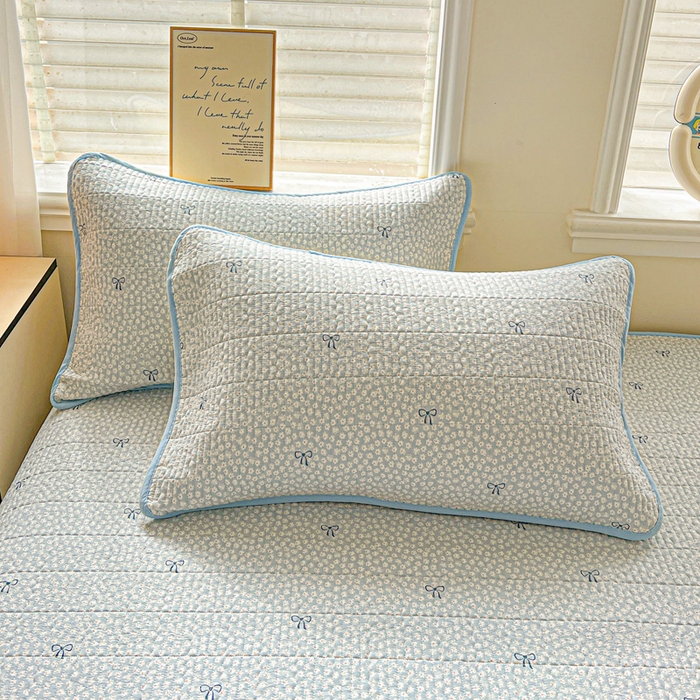 91家纺网 家纺一手货源 找家纺 岚吉家纺 2026新款新疆棉机包边床盖三四件套 素影