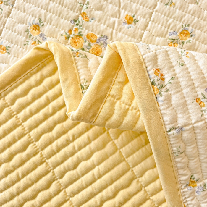 91家纺网 家纺一手货源 找家纺 岚吉家纺 2026新款新疆棉机包边床盖三四件套 邂逅