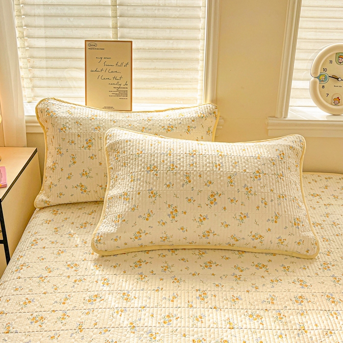 91家纺网 家纺一手货源 找家纺 岚吉家纺 2026新款新疆棉机包边床盖三四件套 邂逅