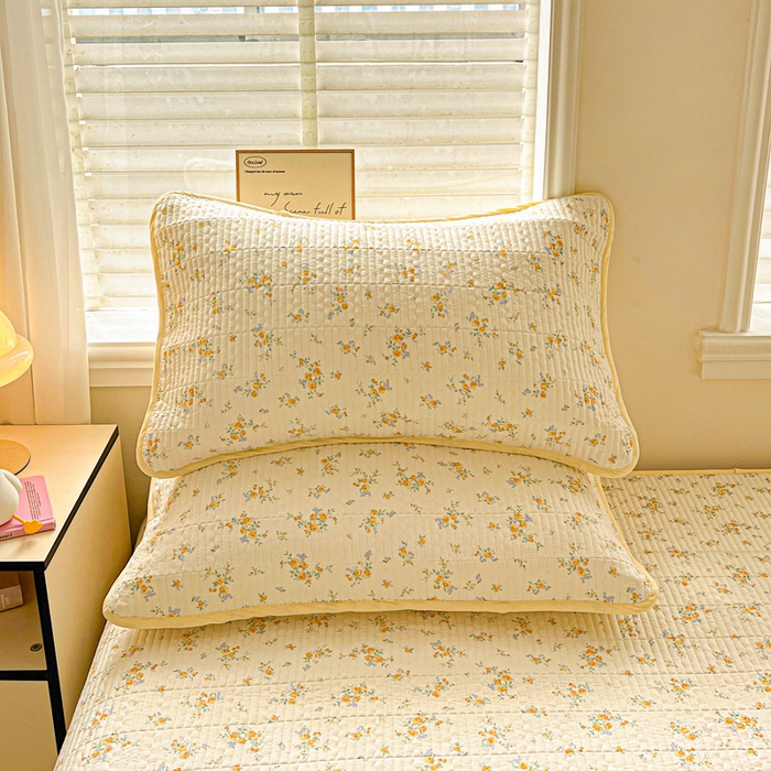 91家纺网 家纺一手货源 找家纺 岚吉家纺 2026新款新疆棉机包边床盖三四件套 邂逅