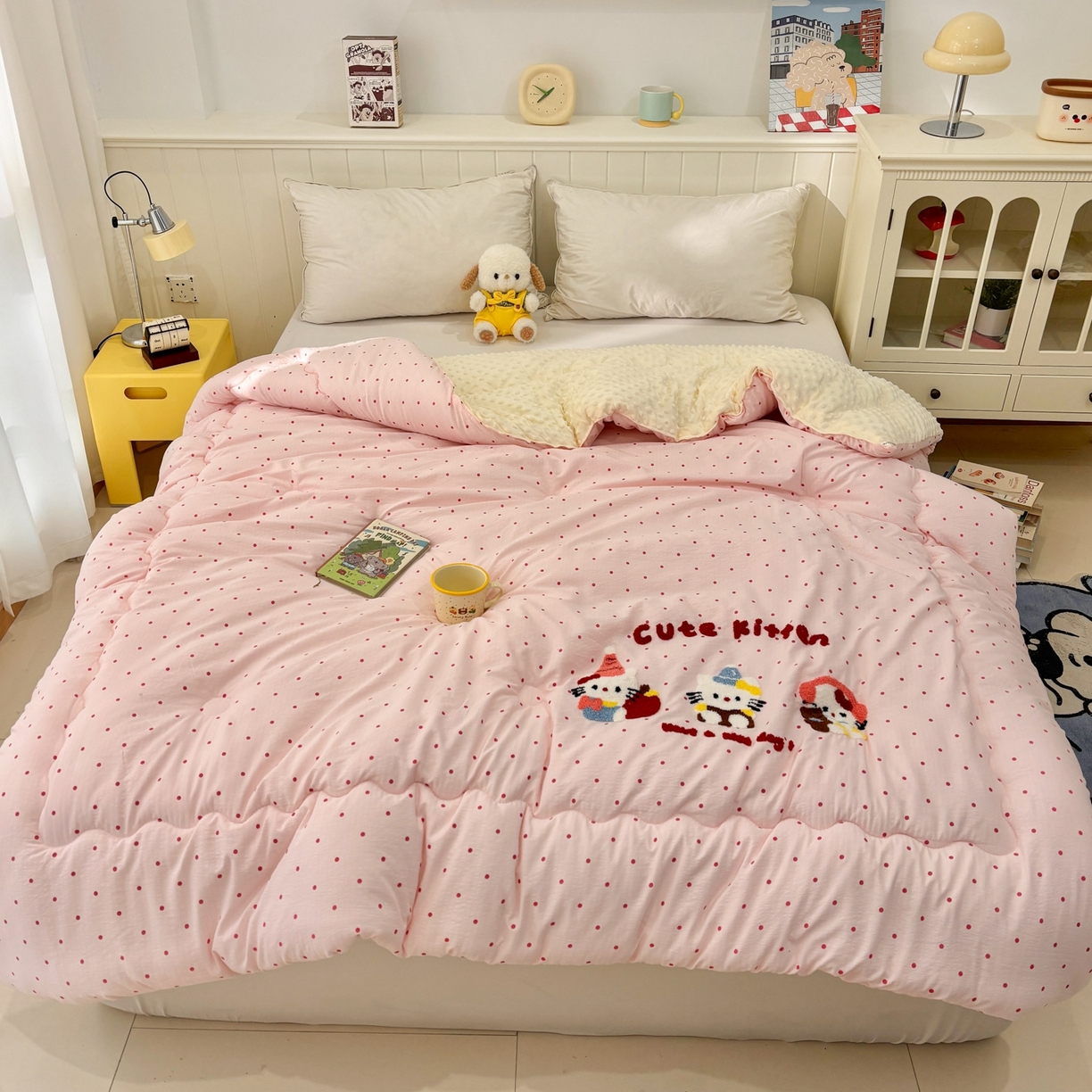 91家纺网 家纺一手货源 找家纺 （总）梦洋家纺 2026新款云朵棉豆豆绒被被子被芯