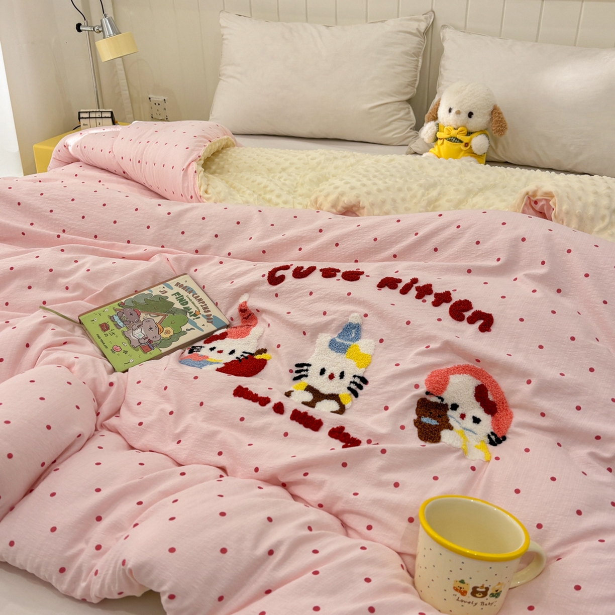 91家纺网 家纺一手货源 找家纺 （总）梦洋家纺 2026新款云朵棉豆豆绒被被子被芯