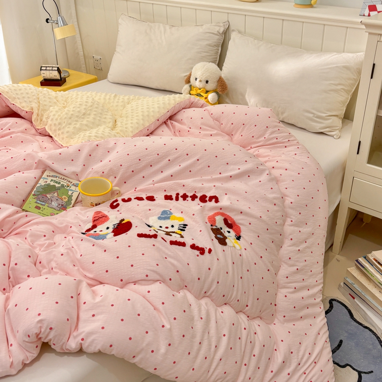 91家纺网 家纺一手货源 找家纺 （总）梦洋家纺 2026新款云朵棉豆豆绒被被子被芯