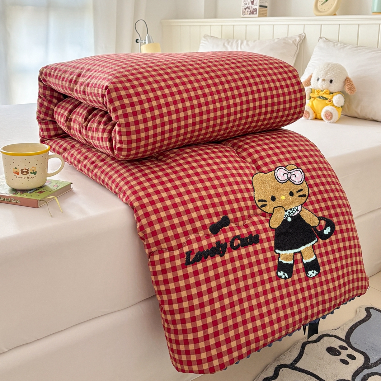 91家纺网 家纺一手货源 找家纺 （总）梦洋家纺 2026新款云朵棉豆豆绒被被子被芯