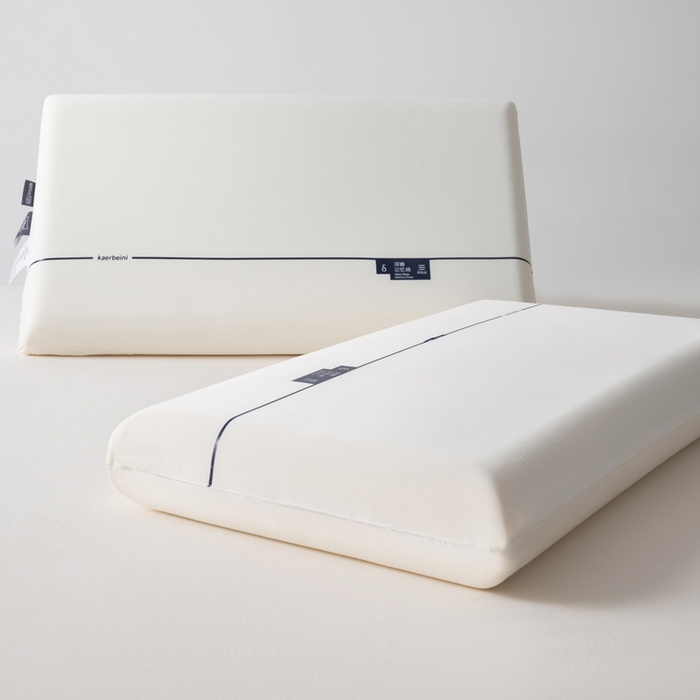 91家纺网 家纺一手货源 找家纺 云熙枕业 2025新款云朵慢回弹深睡记忆枕  枕头枕芯 枕芯白色