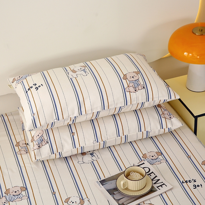 91家纺网 家纺一手货源 找家纺 （总）爱彼家纺 2026春夏新款A类全棉纯棉老粗布凉席三件套席子床单-系列四