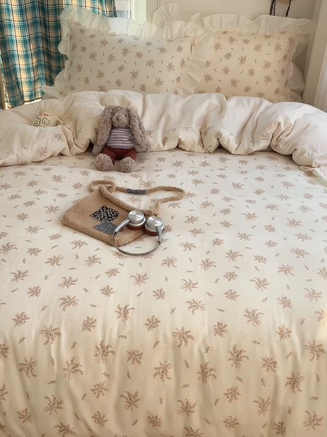 91家纺网 家纺一手货源 找家纺 （总）丽涵家纺 2026新款法式立体花边全棉纯棉双层纱四件套