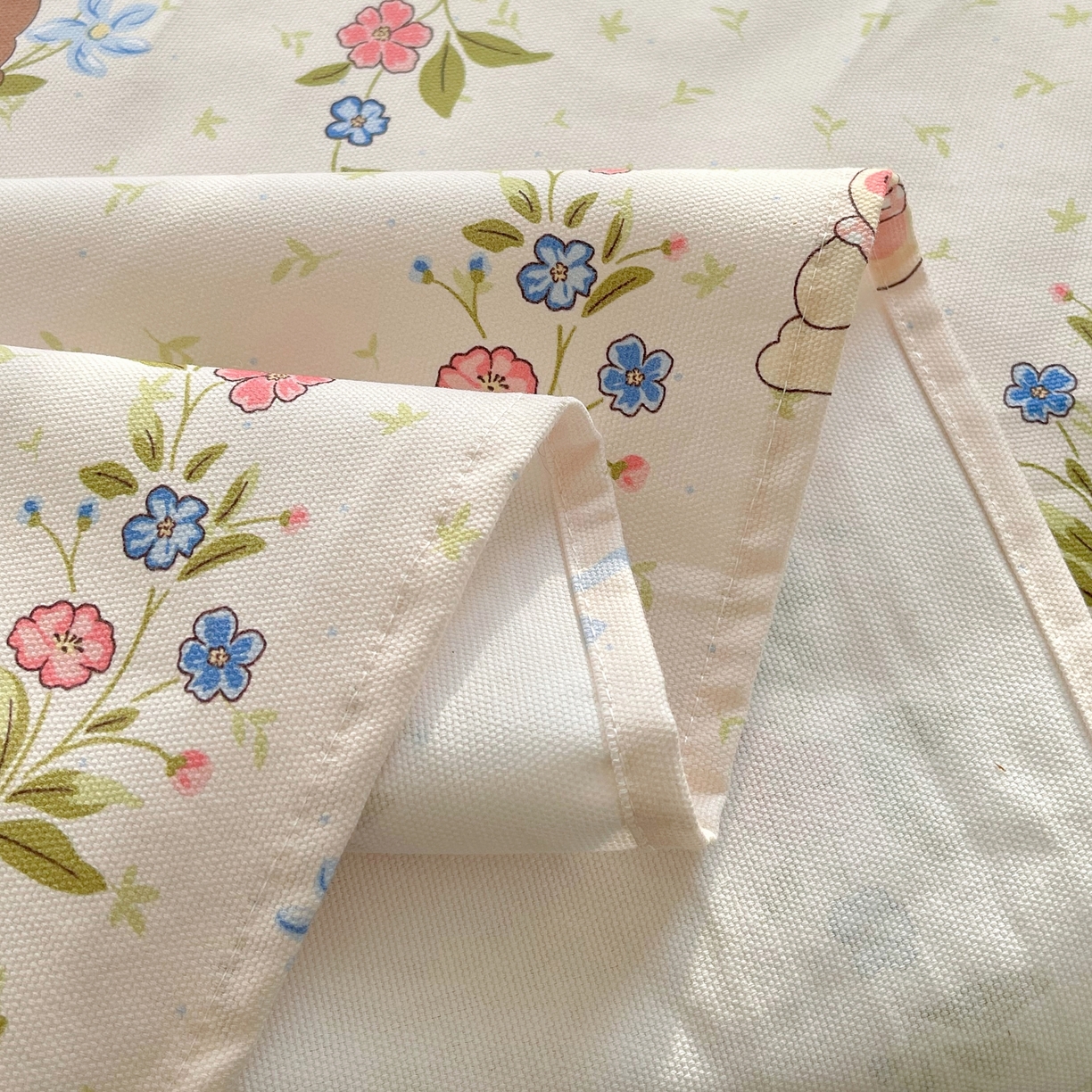 91家纺网 家纺一手货源 找家纺 爱彼家纺 2026春夏新款A类全棉纯棉老粗布凉席三件套席子床单-系列四 华夫格-蔷薇