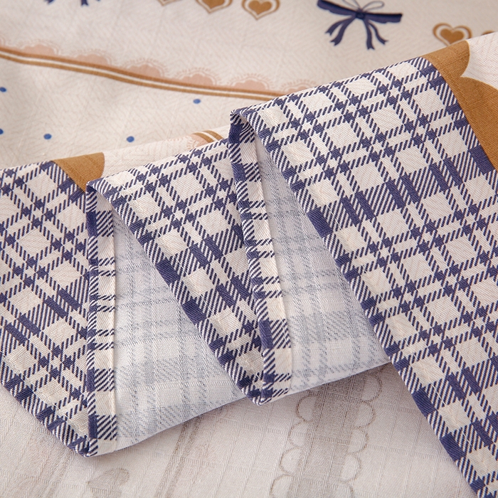 91家纺网 家纺一手货源 找家纺 爱彼家纺 2026春夏新款A类全棉纯棉老粗布凉席三件套席子床单-系列四 华夫格-童话世界