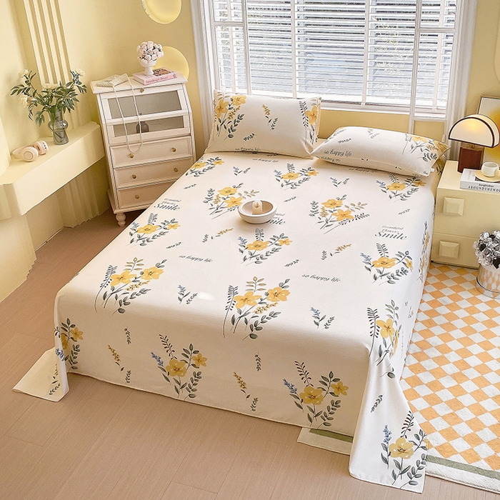 91家纺网 家纺一手货源 找家纺 爱彼家纺 2026春夏新款A类全棉纯棉老粗布凉席三件套席子床单-系列四 华夫格-休闲时光