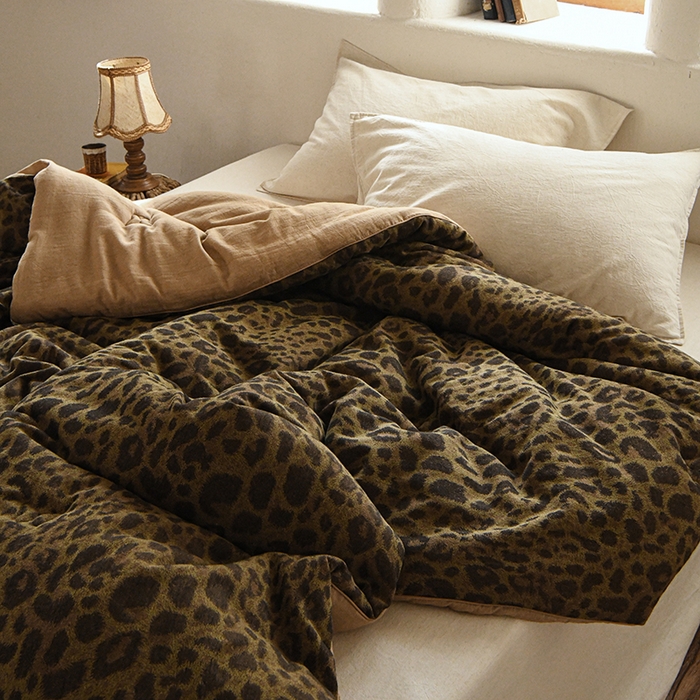 91家纺网 家纺一手货源 找家纺 （总）松色家居 2026新款全棉大豆冬被被子被芯-墨林豹影