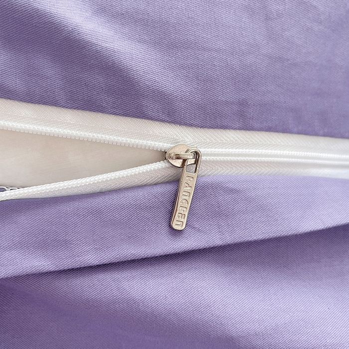 91家纺网 家纺一手货源 找家纺 涵宸家纺 2026新款全棉贴布绣小清新卡通系列四件套 优雅紫