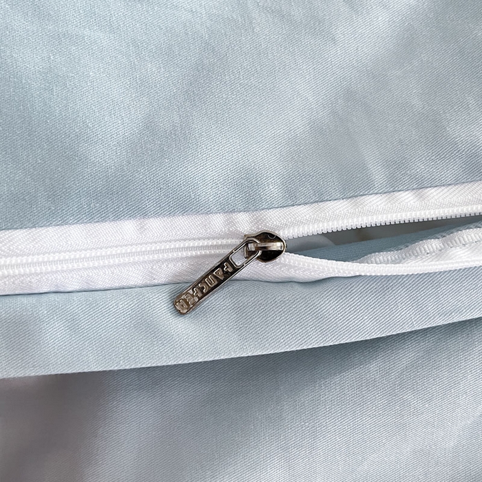 91家纺网 家纺一手货源 找家纺 涵宸家纺 2026新款全棉纯色四件套-米兰-场景一 米兰-湖兰+晨雾兰