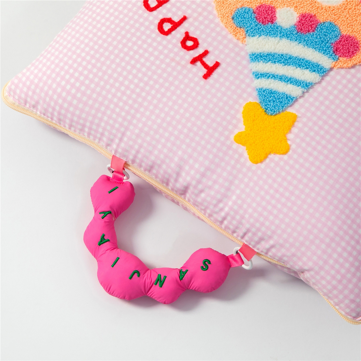 91家纺网 家纺一手货源 找家纺 （总）雷娜家居 2026新款水洗木棉手提款云朵曲奇抱枕被