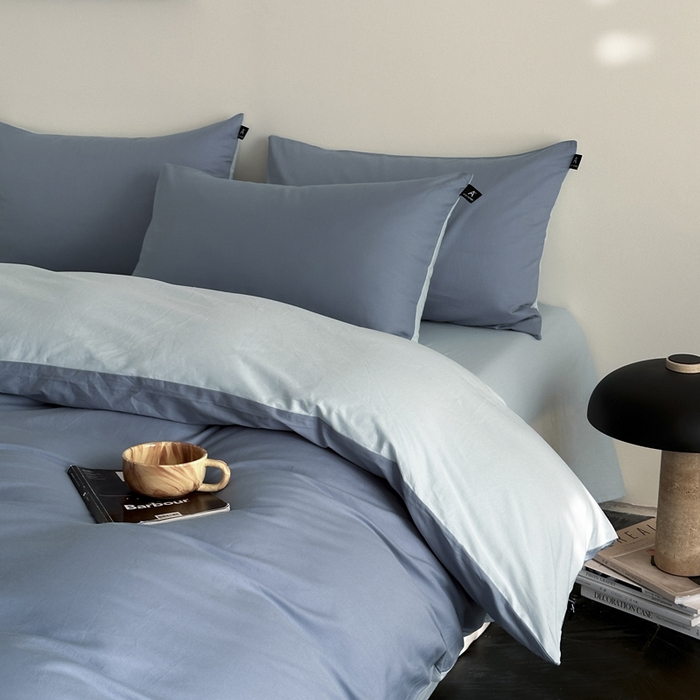 91家纺网 家纺一手货源 找家纺 （总）涵宸家纺 2026新款全棉纯色四件套-米兰-场景二