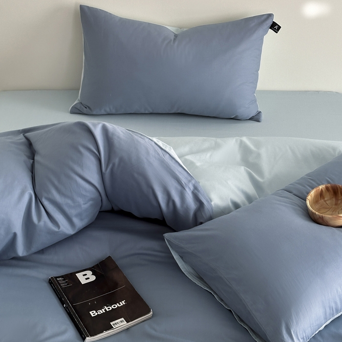 91家纺网 家纺一手货源 找家纺 （总）涵宸家纺 2026新款全棉纯色四件套-米兰-场景二