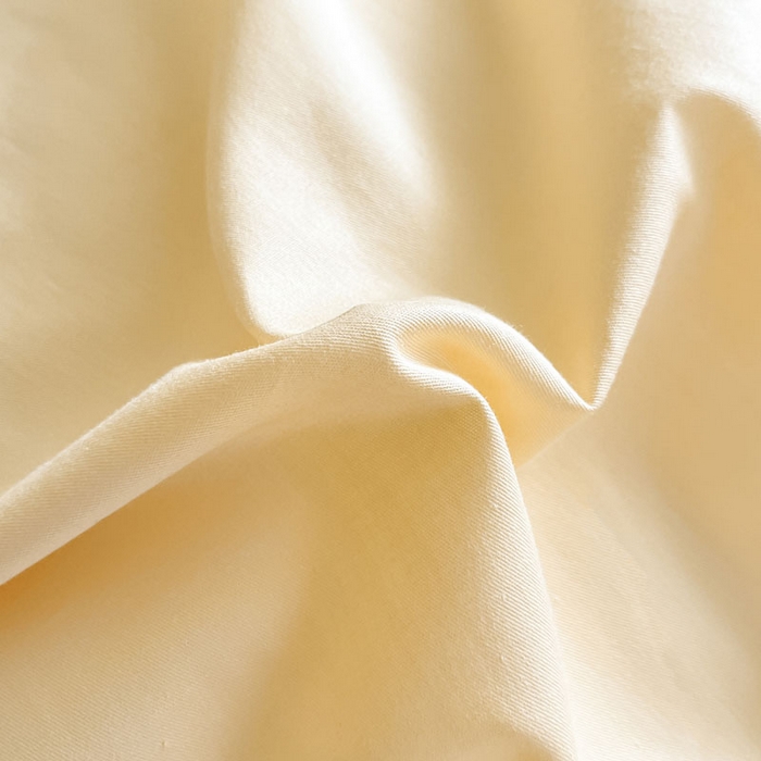 91家纺网 家纺一手货源 找家纺 涵宸家纺 2026新款全棉纯色四件套-米兰-场景一 米兰-浅黄+月光绿