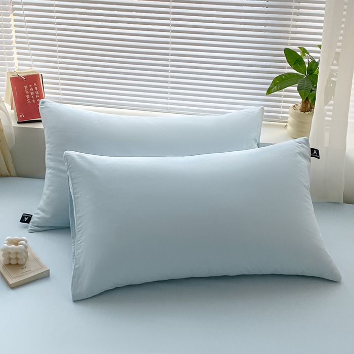 91家纺网 家纺一手货源 找家纺 （总）涵宸家纺 2026新款全棉纯色单枕套-米兰