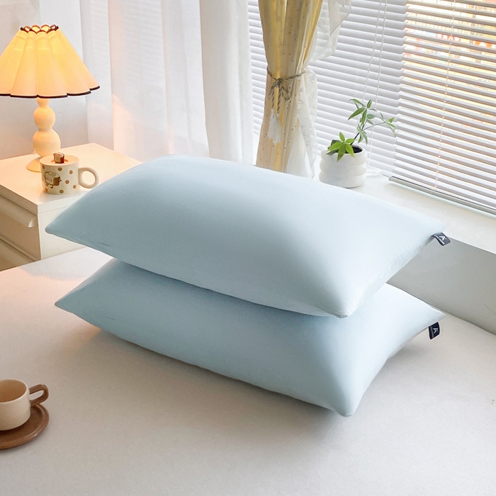 91家纺网 家纺一手货源 找家纺 涵宸家纺 2026新款全棉纯色单枕套-米兰 枕套-晨雾兰