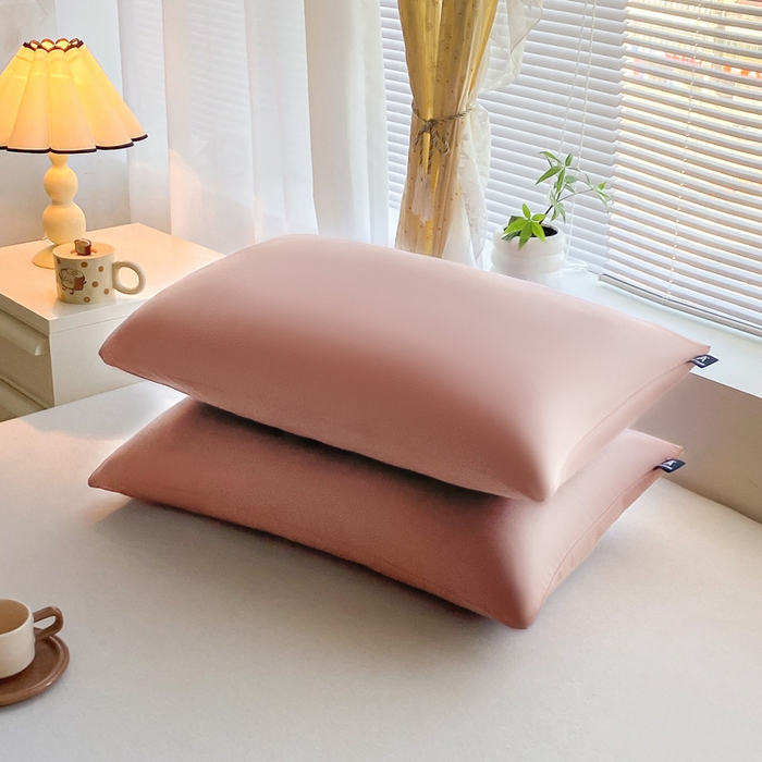 91家纺网 家纺一手货源 找家纺 涵宸家纺 2026新款全棉纯色单枕套-米兰 枕套-豆其