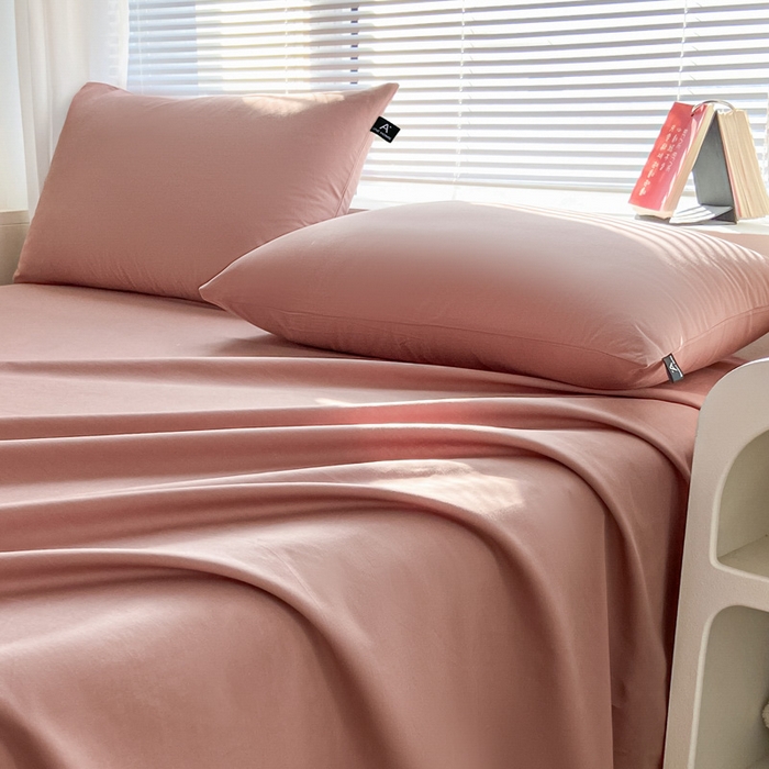 91家纺网 家纺一手货源 找家纺 涵宸家纺 2026新款全棉纯色单枕套-米兰 枕套-豆其