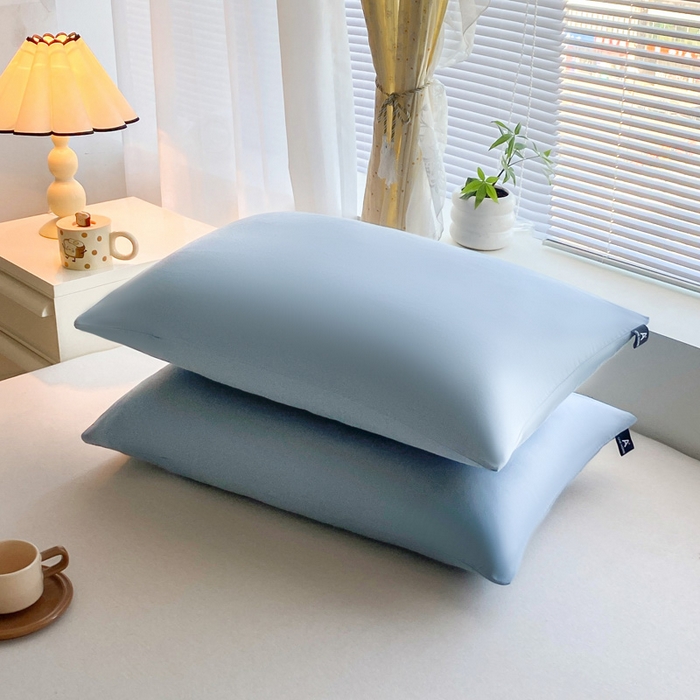 91家纺网 家纺一手货源 找家纺 涵宸家纺 2026新款全棉纯色单枕套-米兰 枕套-湖兰