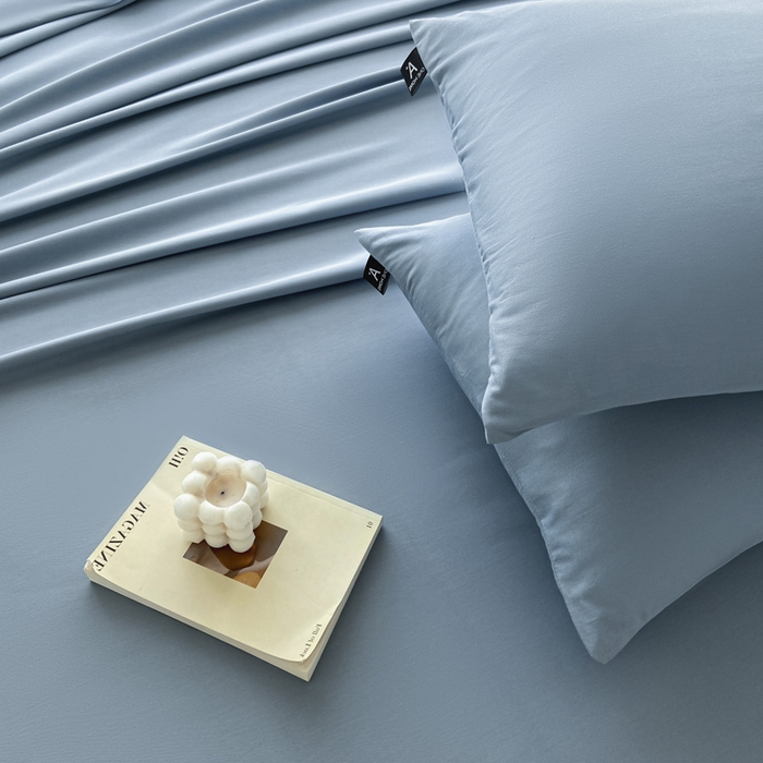 91家纺网 家纺一手货源 找家纺 涵宸家纺 2026新款全棉纯色单枕套-米兰 枕套-湖兰