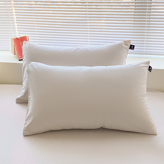 涵宸家纺 2026新款全棉纯色单枕套-米兰 枕套-土灰