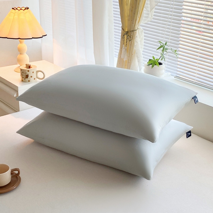 91家纺网 家纺一手货源 找家纺 涵宸家纺 2026新款全棉纯色单枕套-米兰 枕套-梧桐灰