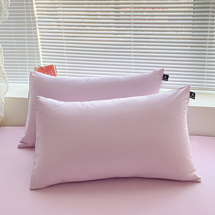 涵宸家纺 2026新款全棉纯色单枕套-米兰 枕套-优雅紫