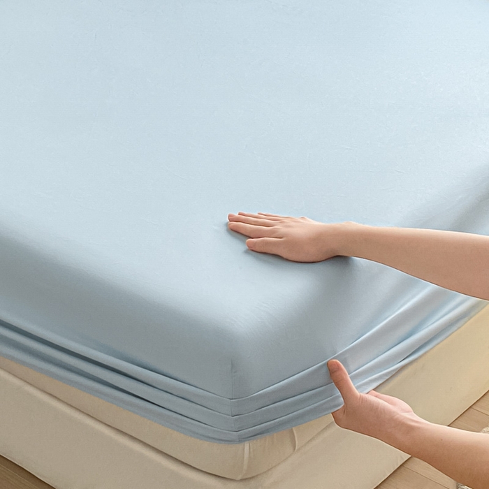 91家纺网 家纺一手货源 找家纺 （总）涵宸家纺 2026新款全棉纯色单床笠-米兰