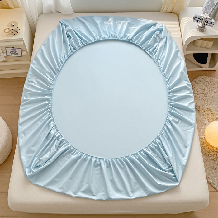 91家纺网 家纺一手货源 找家纺 （总）涵宸家纺 2026新款全棉纯色单床笠-米兰