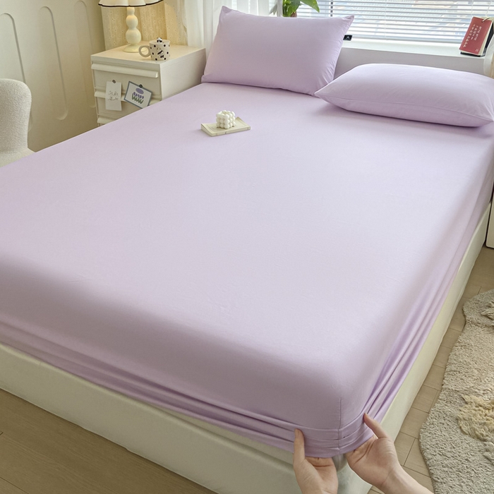 91家纺网 家纺一手货源 找家纺 （总）涵宸家纺 2026新款全棉纯色单床笠-米兰