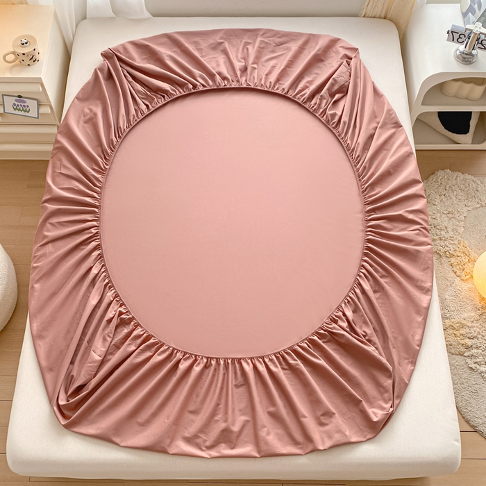 91家纺网 家纺一手货源 找家纺 涵宸家纺 2026新款全棉纯色单床笠-米兰 床笠-豆其