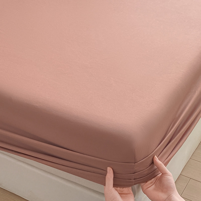 91家纺网 家纺一手货源 找家纺 涵宸家纺 2026新款全棉纯色单床笠-米兰 床笠-豆其