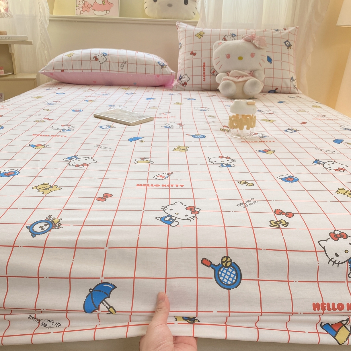 91家纺网 家纺一手货源 找家纺 （总）博雅 2026新款三丽鸥全棉小版印花床笠