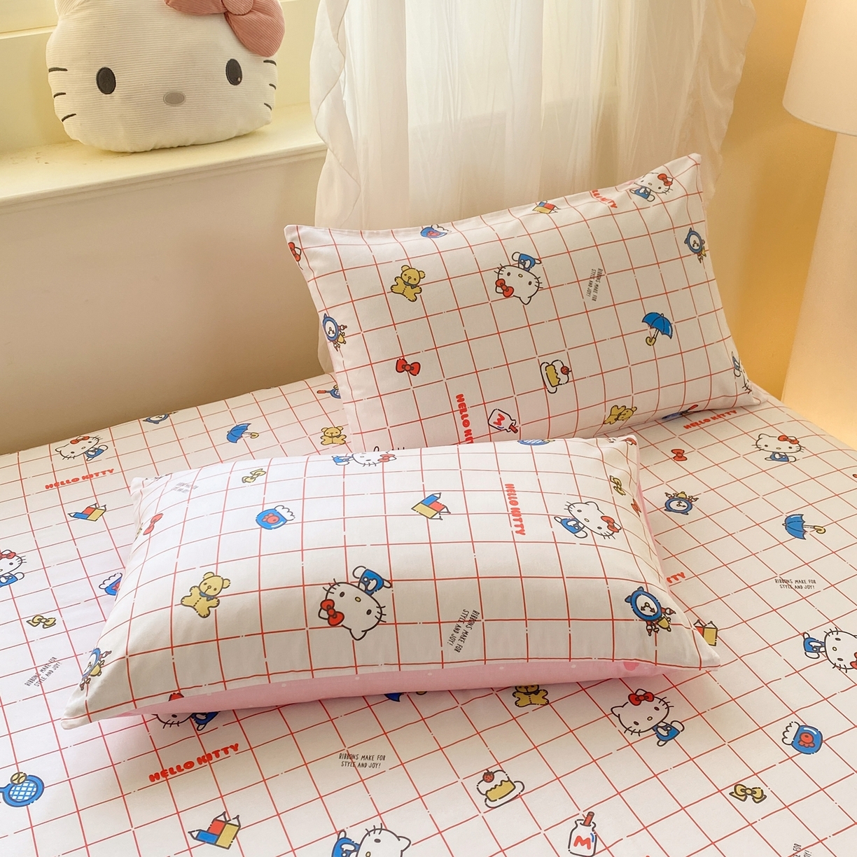 91家纺网 家纺一手货源 找家纺 （总）博雅 2026新款三丽鸥全棉小版印花床笠