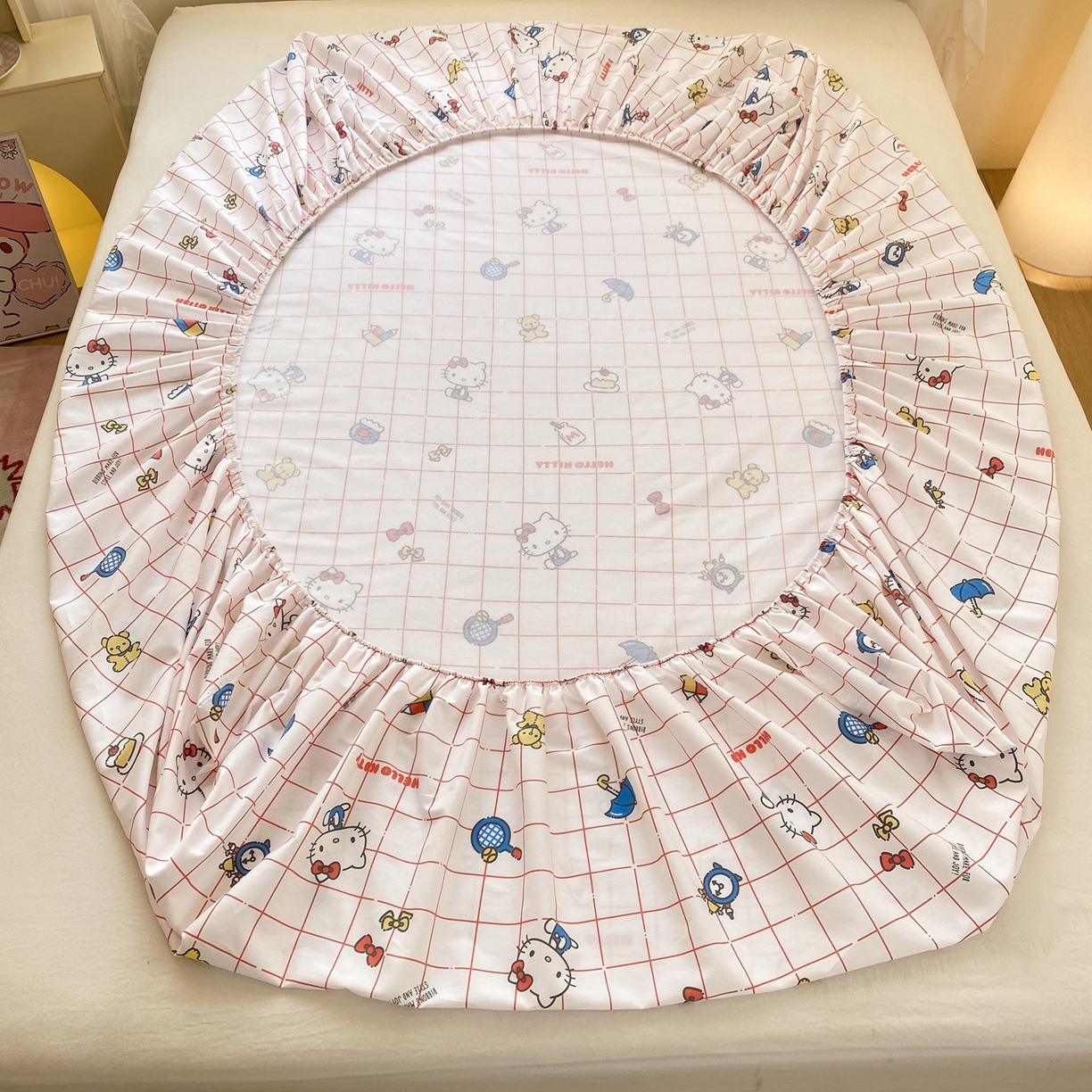 91家纺网 家纺一手货源 找家纺 （总）博雅 2026新款三丽鸥全棉小版印花床笠