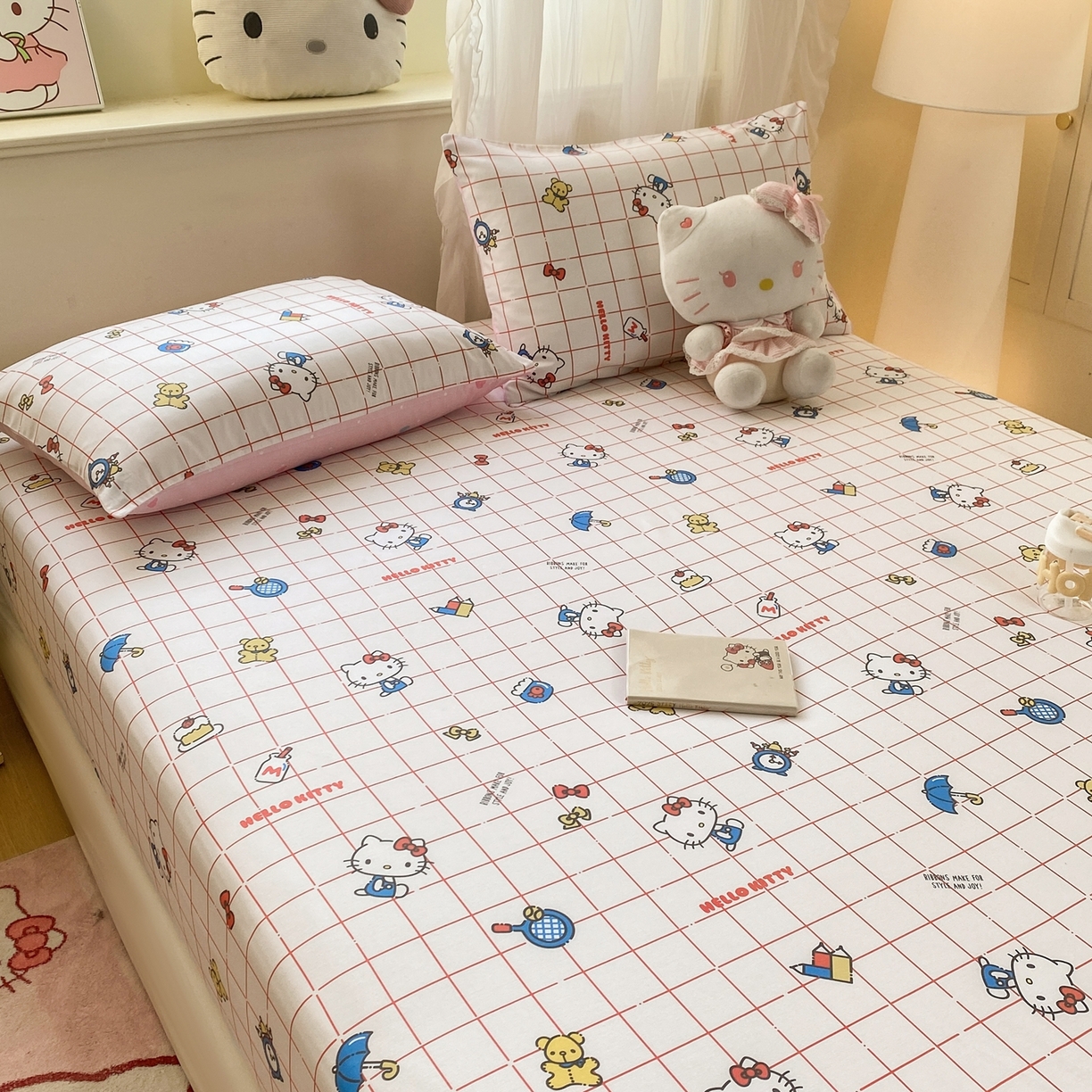 91家纺网 家纺一手货源 找家纺 （总）博雅 2026新款三丽鸥全棉小版印花床笠