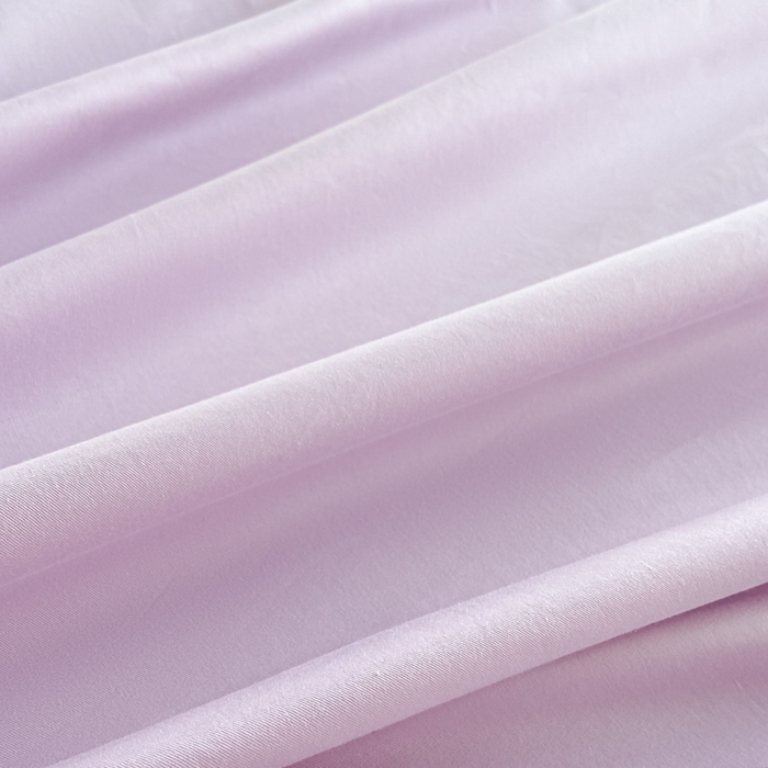 91家纺网 家纺一手货源 找家纺 涵宸家纺 2026新款全棉纯色单床笠-米兰 床笠-优雅紫